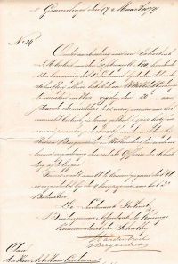 Uitnodiging voor het afleggen van eed van officier Anne Maas Geesteranus (1874-03-17)